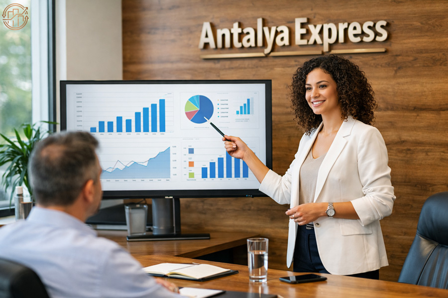 جلسه مشاوره کسب‌وکار و برنامه‌ریزی تجاری در ترکیه توسط آنتالیا اکسپرس